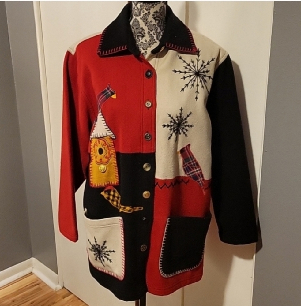 Vintage At Ease Wool Sweater Jacket